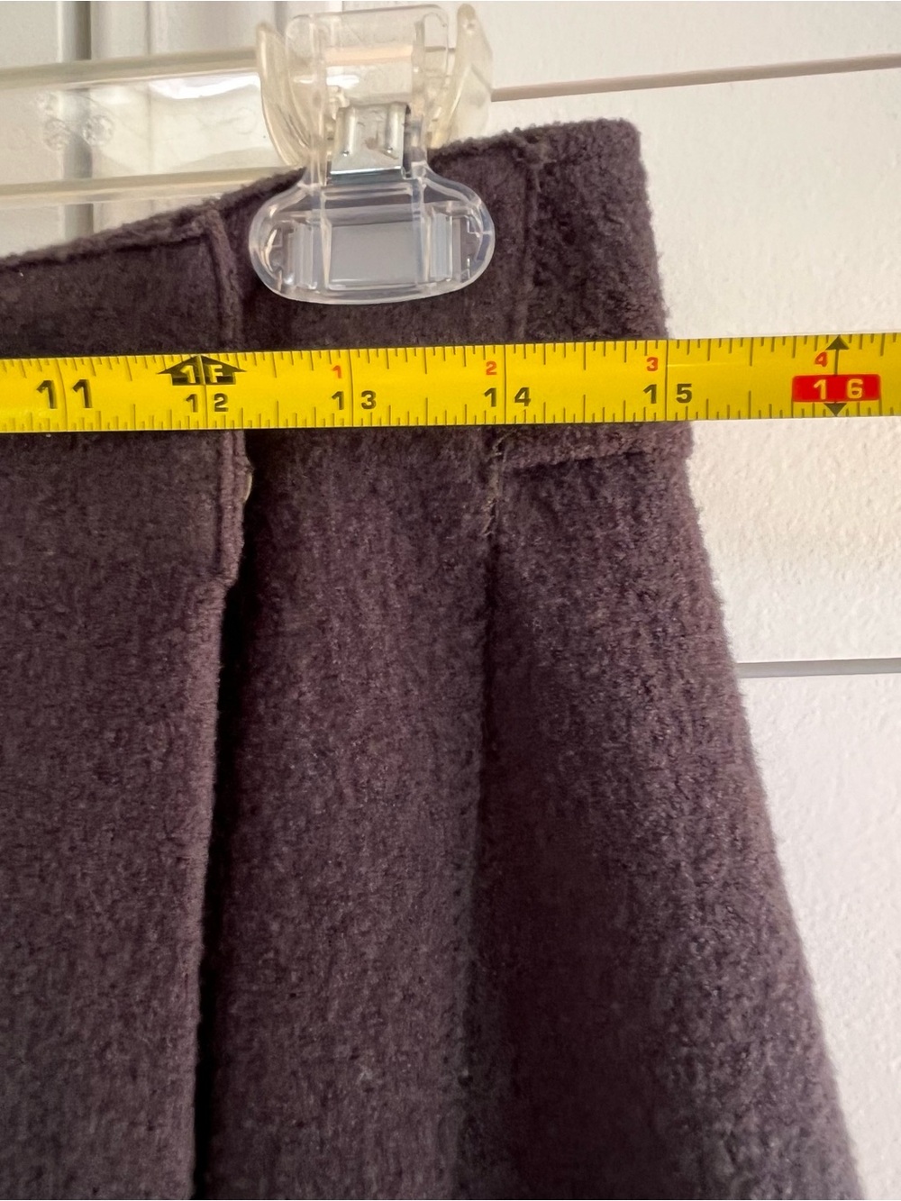 Anthropologie Sparrow Merino Wool Snap Wrap Skirt Dark Brown / Olive SZ S - Picture 10 of 13